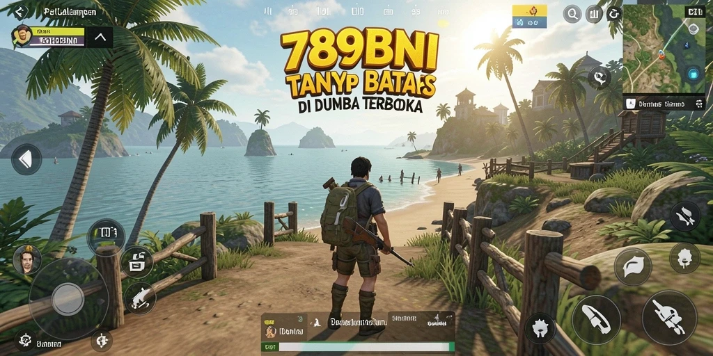 Screenshot 789BNI menunjukkan keindahan dunia terbuka yang menakjubkan.