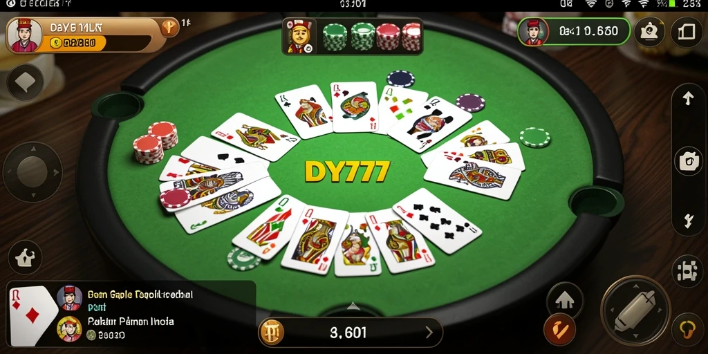 Tampilan gameplay Gaple yang menarik dan menyenangkan di DY777.