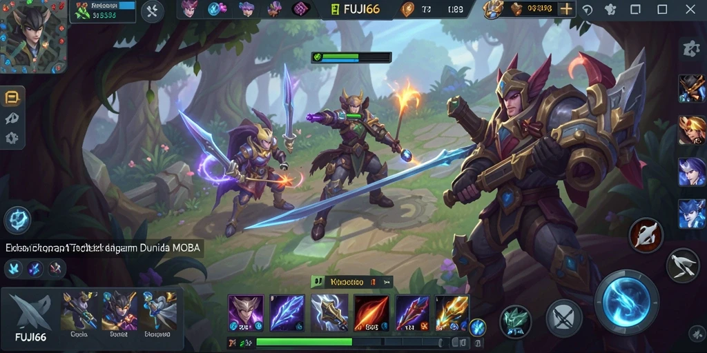Tampilan gameplay seru dalam FUJI66 dengan karakter yang beraksi.