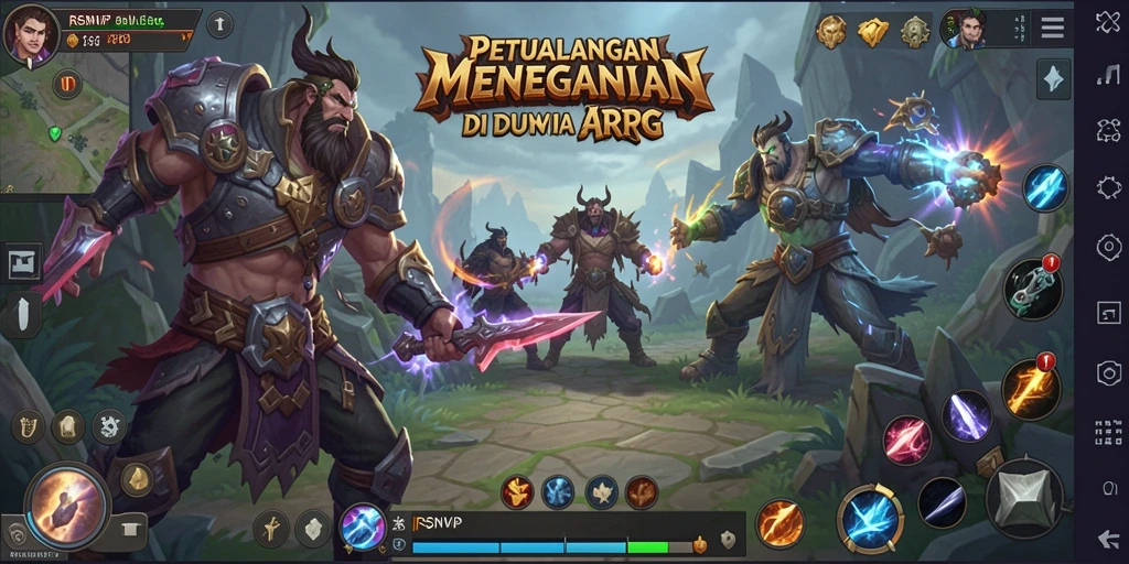Tampilan gameplay seru di RSNVIP dengan pertempuran yang dinamis.