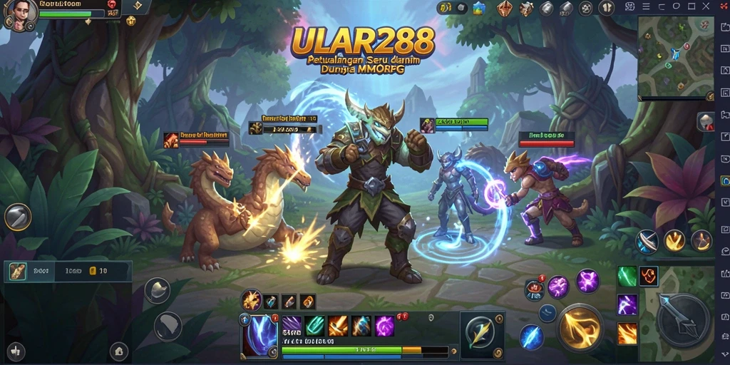 Screenshot gameplay ULAR288 menampilkan aksi seru dalam dunia MMORPG.